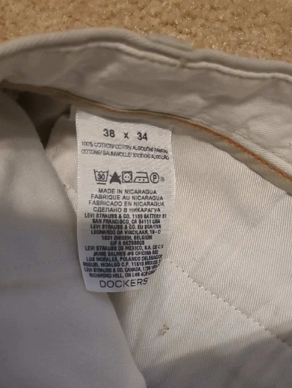 Dockers Light Tan Men's Pants - Picture 6 of 7
